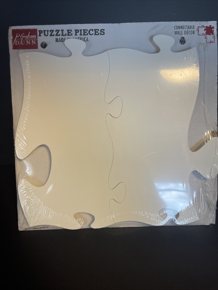 P Graham Dunn Puzzle Frames Connects Small To Large White 2- 6×12