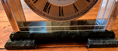 Things Remembered Danbury Mantle Clock Marble top and base 9 Inches Tall