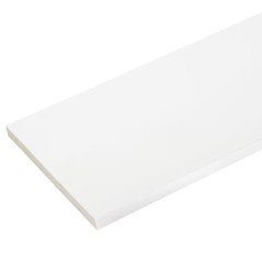 1 In. X 11-1/4 In. X 8 Ft. White PVC Trim (3-Per Box)