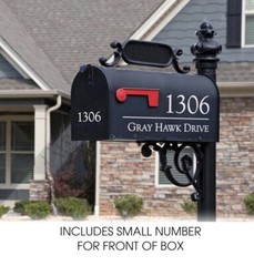 Personalized Mailbox Decals with Family Name and Address