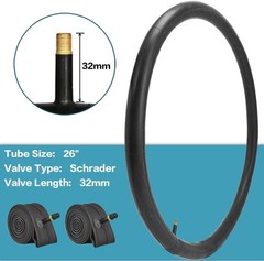2 Pack 26″x1.95″ Inch 60TPI Bike Tires with or Without Inner Tubes and Levers…