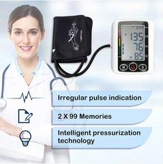 Blood Pressure Monitor Upper Arm, Automatic Digital Upper Arm Blood Pressure Voi