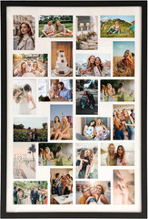 34.5X23.8 Inch Large Wooden Collage Picture Frame for Wall – 24 Opening 4X6