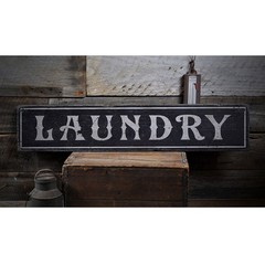 Laundry, Laundry Room, Laundry – Rustic Distressed Wood Sign