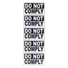 DO NOT COMPLY Sticker Action Packs 25-250 – Resist, Anarchy, Activist, Lockdown