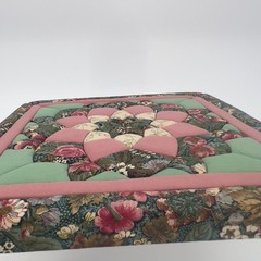 Quilted Patchwork Square Wall Panel Cottage Core Shabby Chic VTG Boho