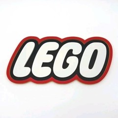 LEGO Logo Inspired Sign – Large 10″ Pop Display W/ Mounting Key Hole