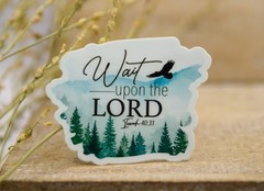 KJV Bible Verse 3″ Vinyl Waterproof Sticker! Isaiah 40:31 *MADE IN USA*