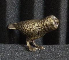 Vintage Style Solid Brass Owl Animal Bird Statue for Home Garden Decor