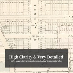 Old Map of Upper West Side Manhattan, NY 1874 – Vintage Uppe
