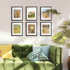 Classic 11×14 Black Photo Frame with Mat for Vertical or Horizontal Display