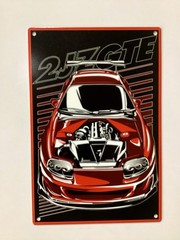 Toyota Supra Metal Sign 17 x 11 or 12 x 8 Made On 20 Gauge Steel