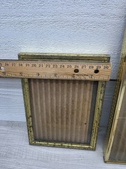 Vintage Picture Frame Lot Of 7 Brass Gold Tone MCM Mixed Varies Ornate PF005