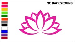 LOTUS FLOWER, Decal Stickers for Cars, Windows, Laptops, Wall,