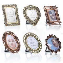 6 Pcs Mini Vintage Picture Frame 1 Inch 1-2 inches x 6.7 inches, Bronze Brown