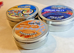 NEW SEALED LOT OF 3 Thinking Putty MIXED EMOTION, CORAL REEF, SCENT ORANGESICLE