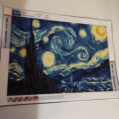Van Gogh Starry Night Diamond Painting Canvas Print Wall Art Home Decor Finished