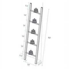 Decorative Ladder W/ Solid American Cherry N/A