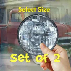 Faux Round Headlight Stickers for Stock Derby Race & RC Cars set of 2