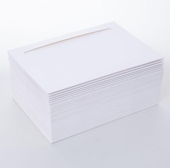 50 Count Photo Frame Cards with Envelopes 4X6 Paper Picture Frame Notecards Phot