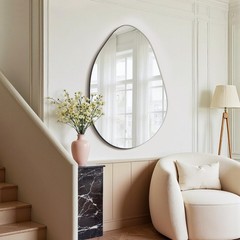 Fictor Irregular Asymmetrical Wall Mirror 32 X 21 Modern Decorative Mirror For