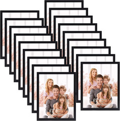 WIFTREY Black 8X10 Picture Frame Set of 18, Multi Photo Frames 8 by 10 Bulk for