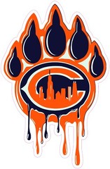 Chicago Bears Football Vinyl Decal Sticker Car Truck Bumper Tumbler Mug