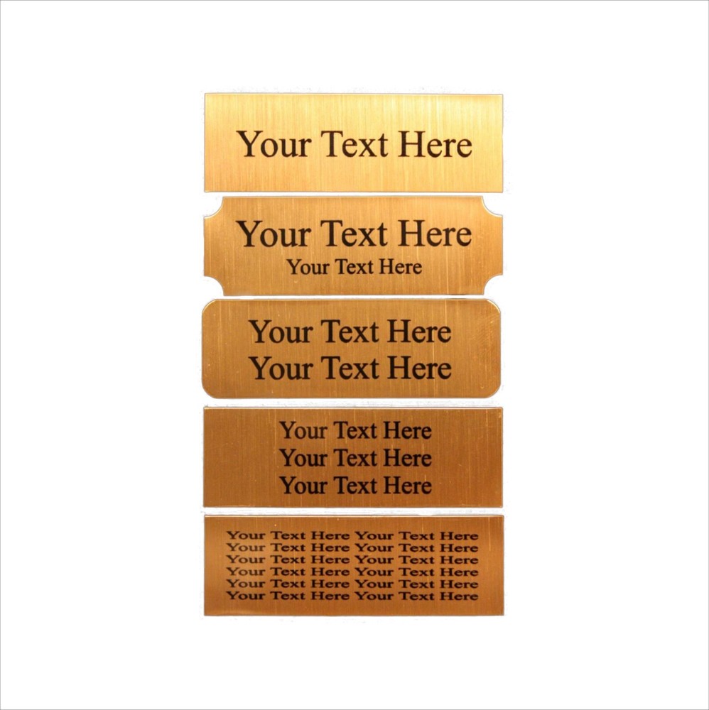 1×3 Custom Engraved Sublimation Aluminum Plate Plaque Name Tag Trophy Flag