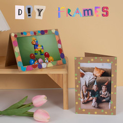 50 Count Photo Frame Cards with Envelopes 4×6 Paper Picture Frame Notecards Phot