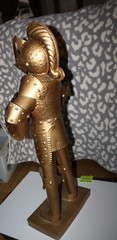 38″ Knight Figurine WITH Medieval Armor, Battle Ax And Shield -A LA Knight Fan!!