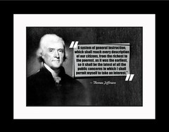 Thomas Jefferson A System Of Poster Print Picture or Framed Wall Art