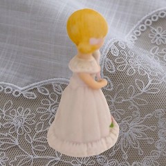 Vintage Enesco Growing Up Birthday Girl Figurine Age 5 Blonde Girl 1981