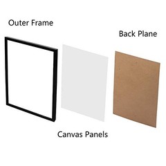 12×16 inch Picture Frames, Compatible With 30×40 cm Without Mat, for Arts or