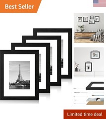 Durable 4-Frame Set with Glass Protection – Ideal for Family Photos and Art