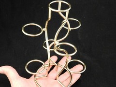 SEVEN! Sphere Display Stand Metal Medium Size Gold Color