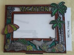 Picture frames from Vacation Places. 12 assorted frames. Most 4×6 in