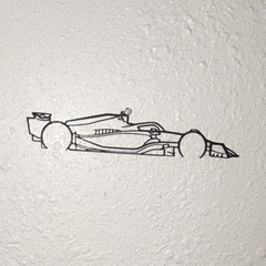 Formula 1 Style Race Car Wall Piece – Motorsport Display F1