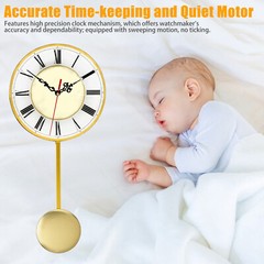 Replacement Quartz Clock Movement Mechanism DIY Repair Kit Tool Parts w/Pendulum