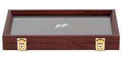 Two Timbers Medium Display Case Cherry Finish 2″x9″x15″ Knife Arrowhead Pins