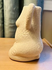 Urban Outfitters Home Leggy Lady Decorative Pottery Vase 6” Female Form Beige
