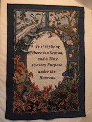Wall Hanging Tapestry «To Everything There Is A Season»
