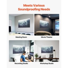 Uimoso 8 Pack Art Acoustic Wall Panels 15.8 x 11.8 inch Self-Adhesive Forest