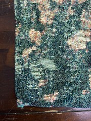 MWW Greg Gawlowski Cat in Garden Tapestry Woven Wall Hanging 35×42 Made in USA