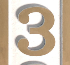 Five Number Horizontal Rectangular House Numbers: 19″ x 5 3/4″ Authentic Brass