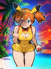 Adult Anime Waifu Pokemon Misty/ Kasumi 6″ Vinyl Sticker