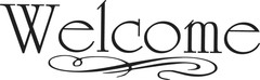 Large Vinyl Decal | Cheap Welcome Wall Sticker 22″x6″ [Home 26]