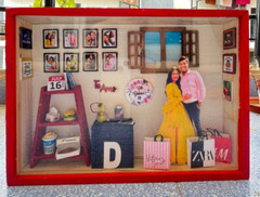 Personalized Gift, 3D Miniature frame, customized photo frame, Anniversary Gift