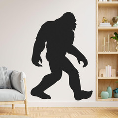 Large Bigfoot Wall Decal 60 X 42 Inch Sasquatch Big Foot Silhouette Peel and Sti