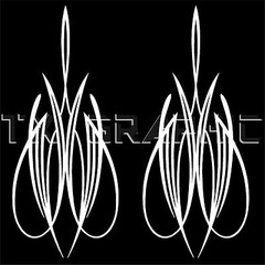 PINSTRIPE DECAL ,1 SET OF 2, CHOPPER FENDER WINDOW GAS TANK MOTORCYCLE CAR #2