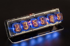 IN-12 Nixie Tubes Clock on Acrylic Stand with Sockets 12/24 UPS EXPRESS Shipping